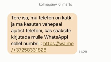 „Tere isa, mu telefon on katki!“ Kas Eestis vallandus uus õngitsuslaine?
