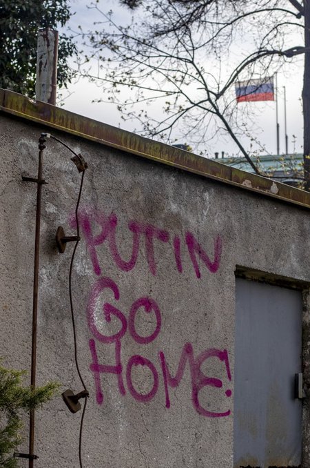 See sõnum Venemaa saatkonna juures Prahas on igatahes selge