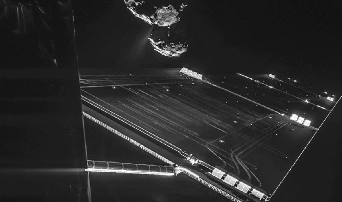 Селфи Rosetta на фоне кометы: дистанция 16 км