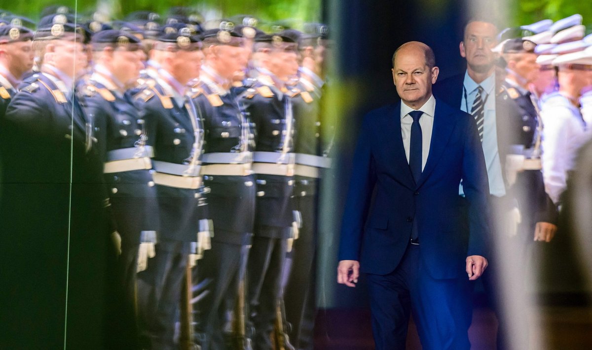 Saksamaa liidukantsler Olaf Scholz 25. mail Berliinis