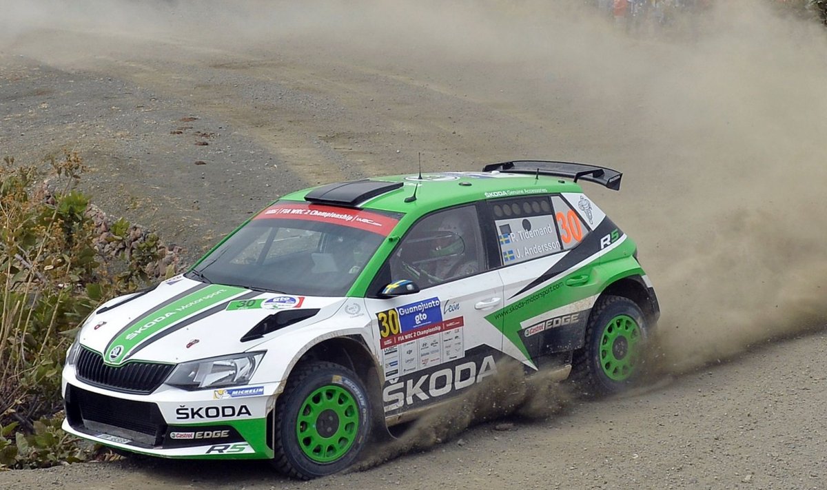 Pontus Tideman Škoda WRC2 autos