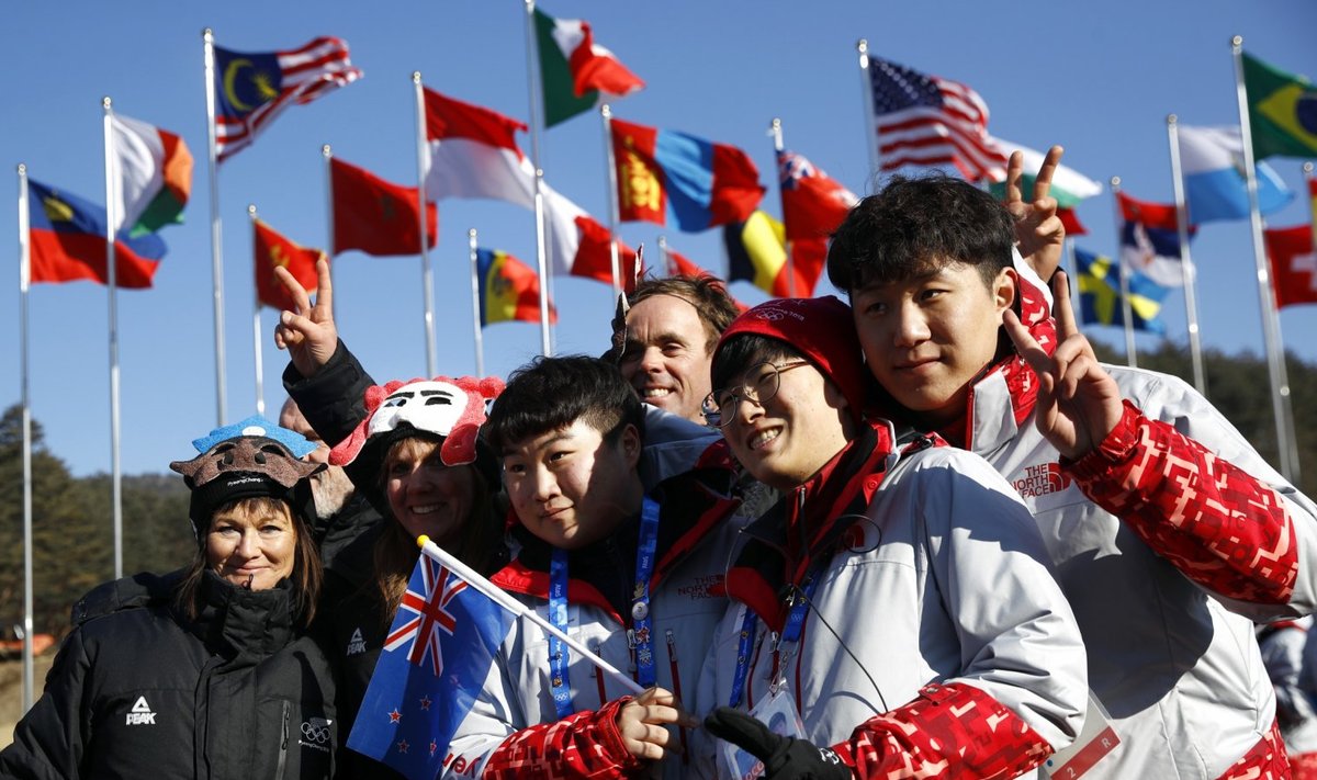 Sportlased Pyeongchangi olümpiakülas
