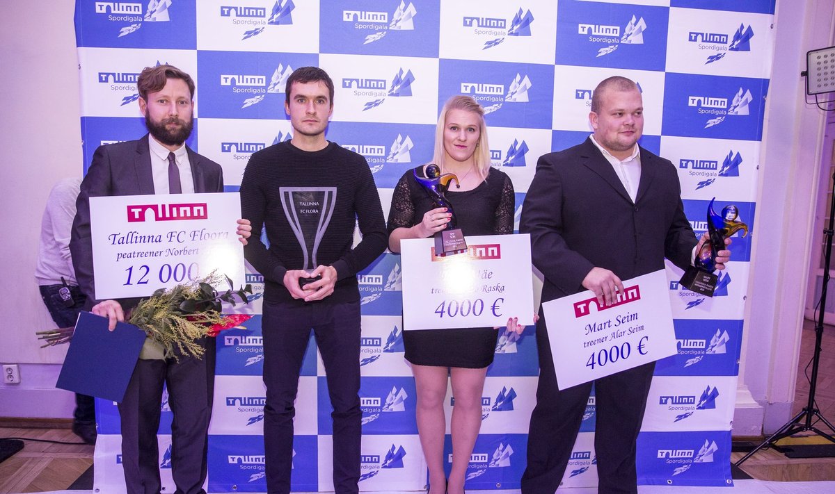 Tallinn valis aasta parimateks FC Flora, Epp Mäe ja Mart Seimi