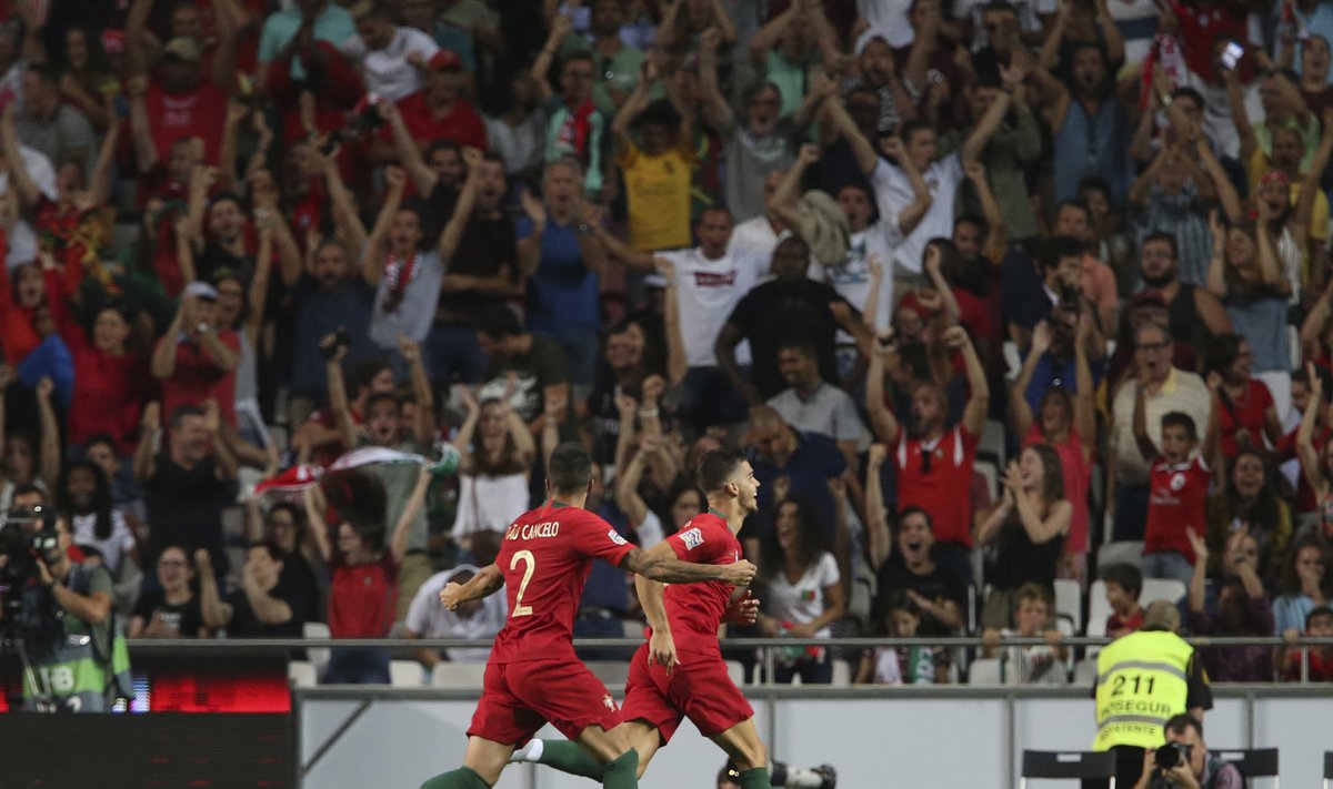 Portugali mängija Andre Silva on löönud värava