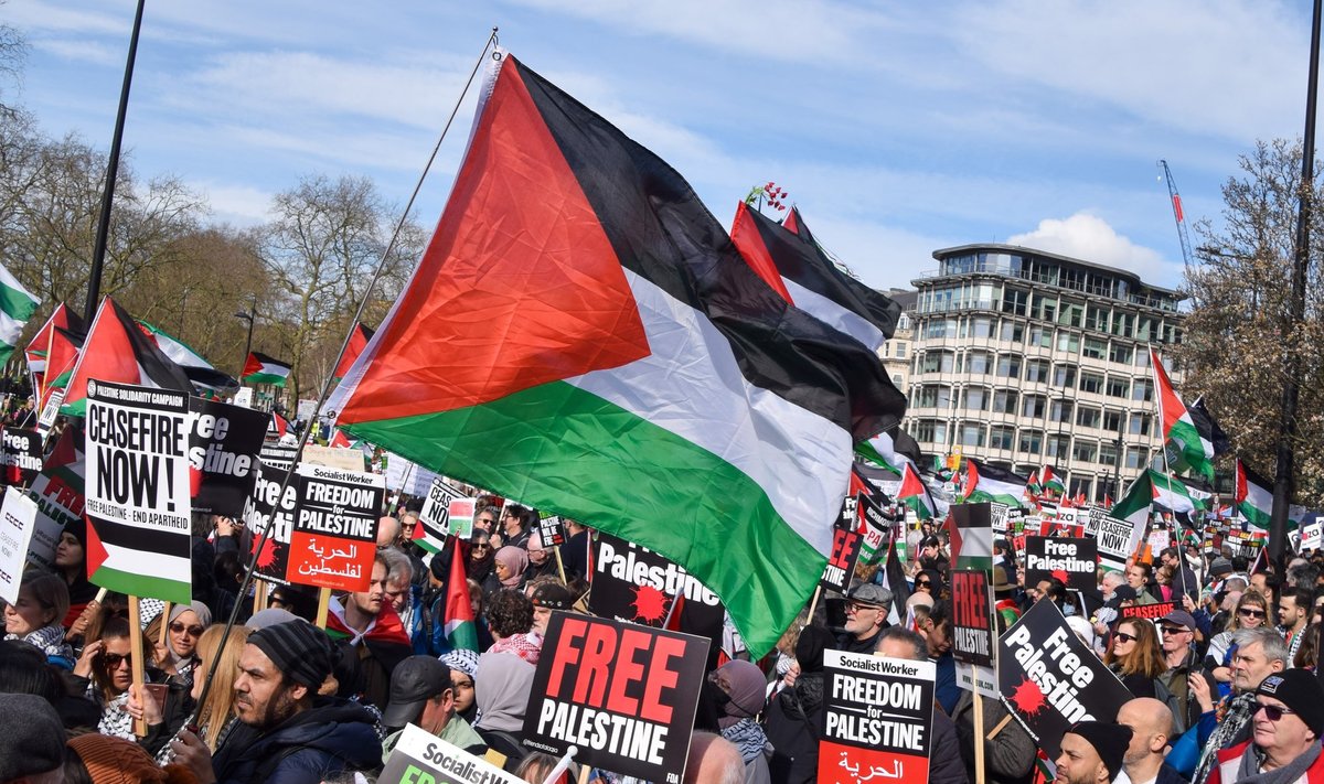 Suurbritannias toimuvad regulaarselt meeleavaldused palestiinlaste toetamiseks.
