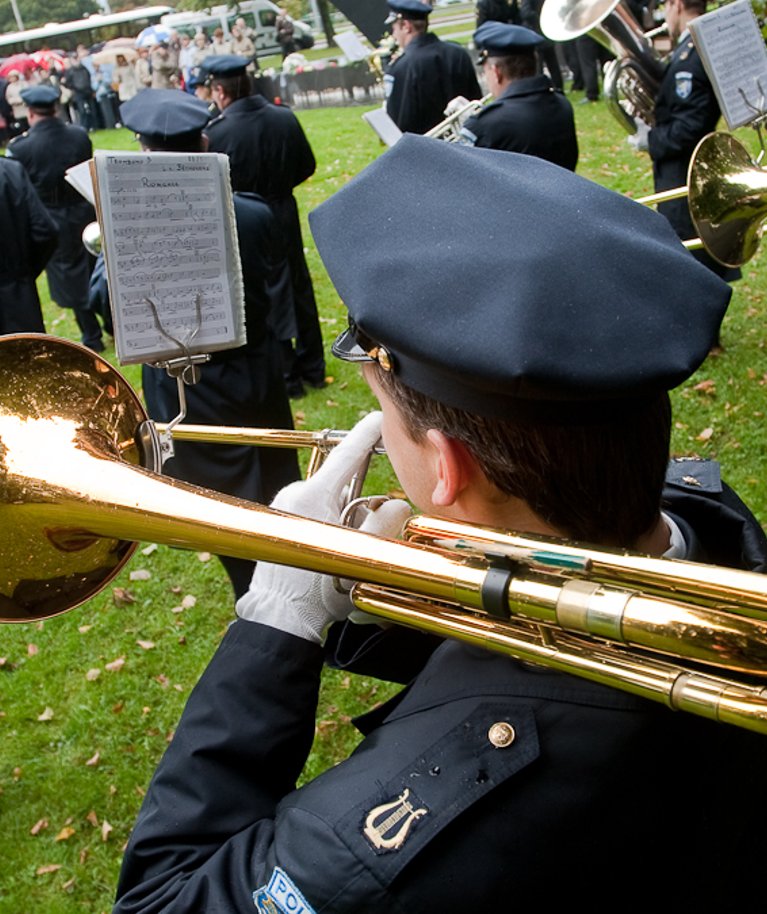 Politseiorkester parvlaev Estonia mälestusüritusel.
