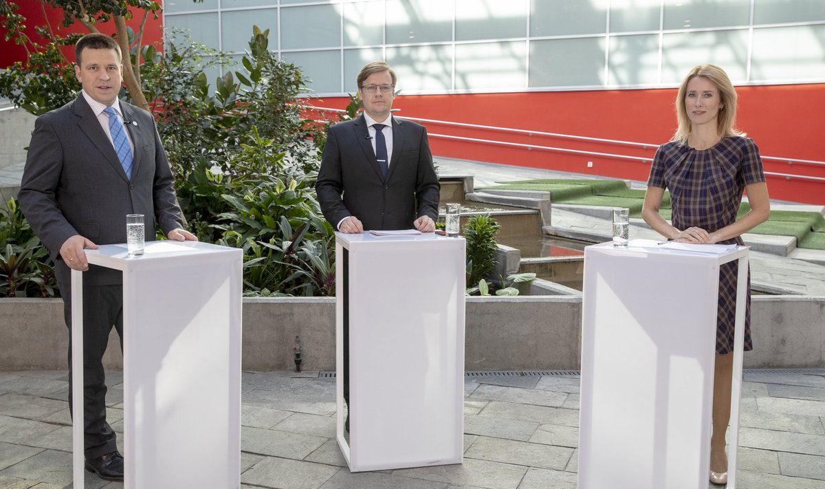Jüri Ratase ja Kaja Kallase valimisdebatt.