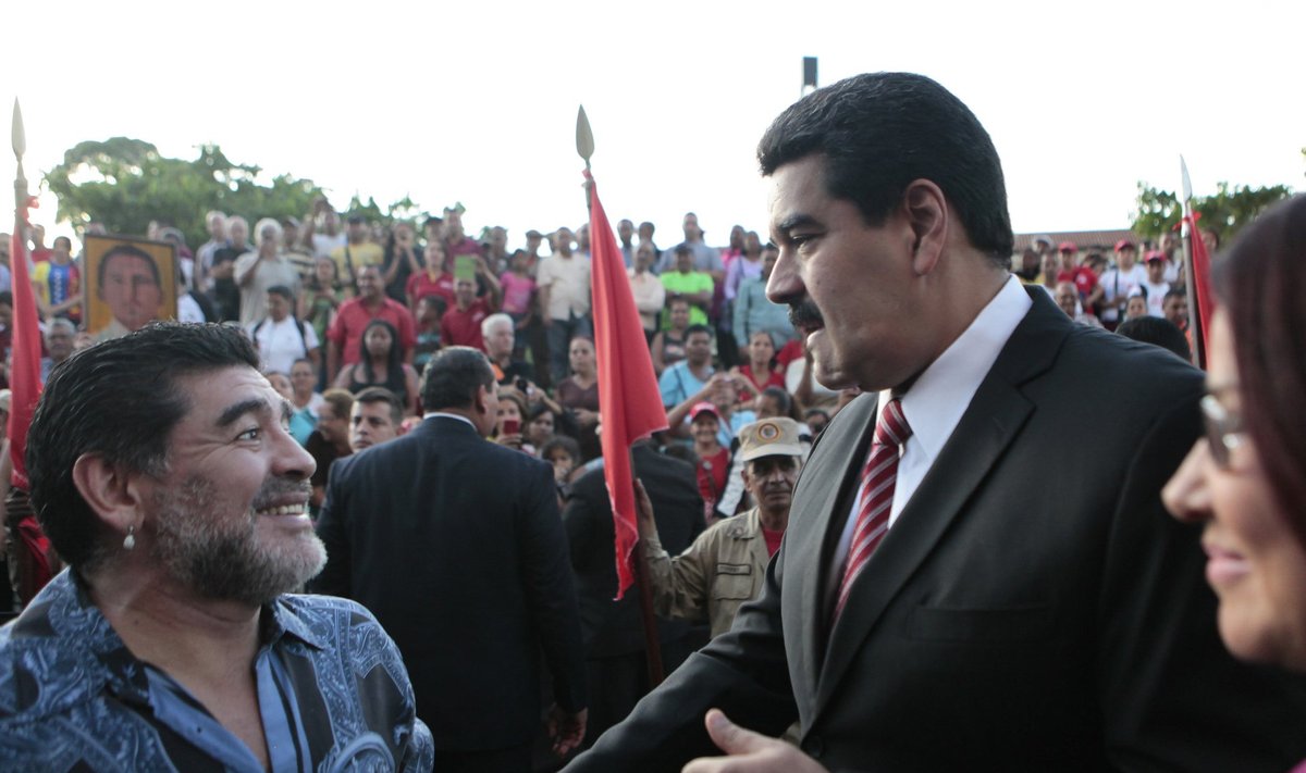 Diego Maradona ja Nicolás Maduro