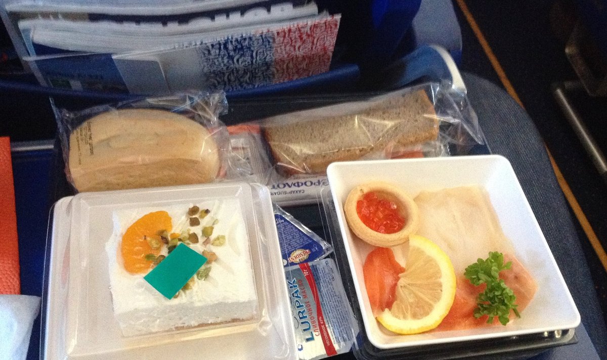 Aerofloti toiduvalik lennul Sotši