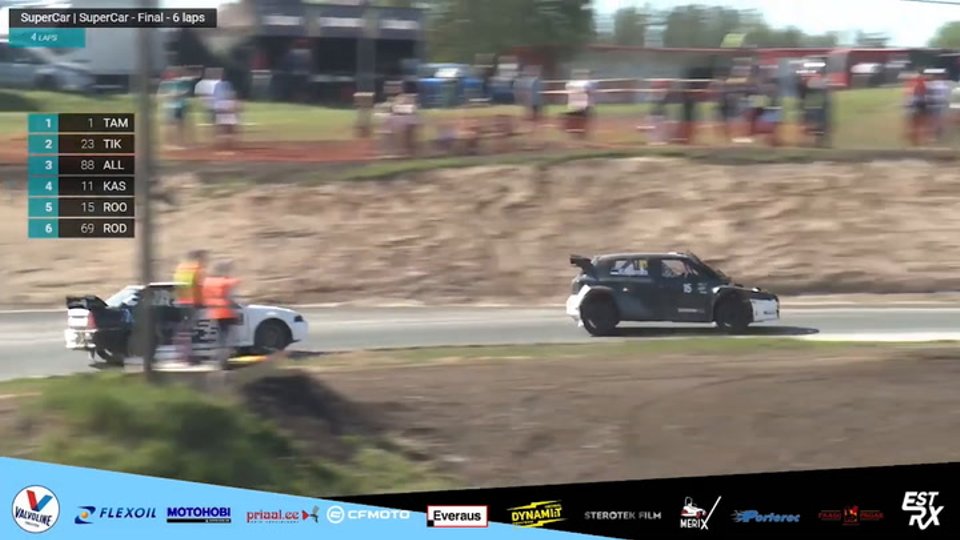 DELFI VIDEO | Raini Roomets näitas, kuidas on võimalik rallikrossi sõita ka  lahtise kapotiga - Delfi Sport