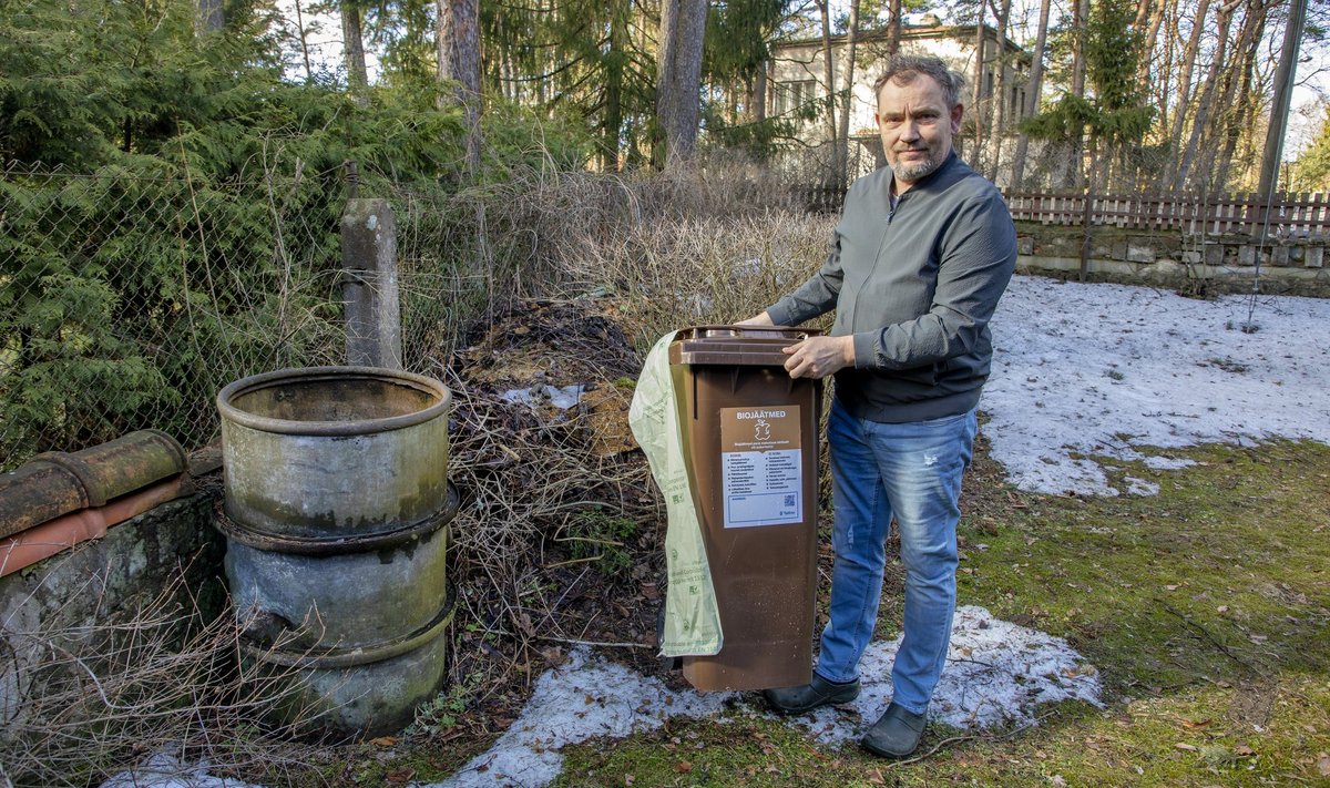 „See 80 liitrit on väga suur kogus jäätmeid. Meil abikaasaga ei teki vist terve aasta jooksulgi nii palju,“ leiab põline nõmmekas Priit Veski.