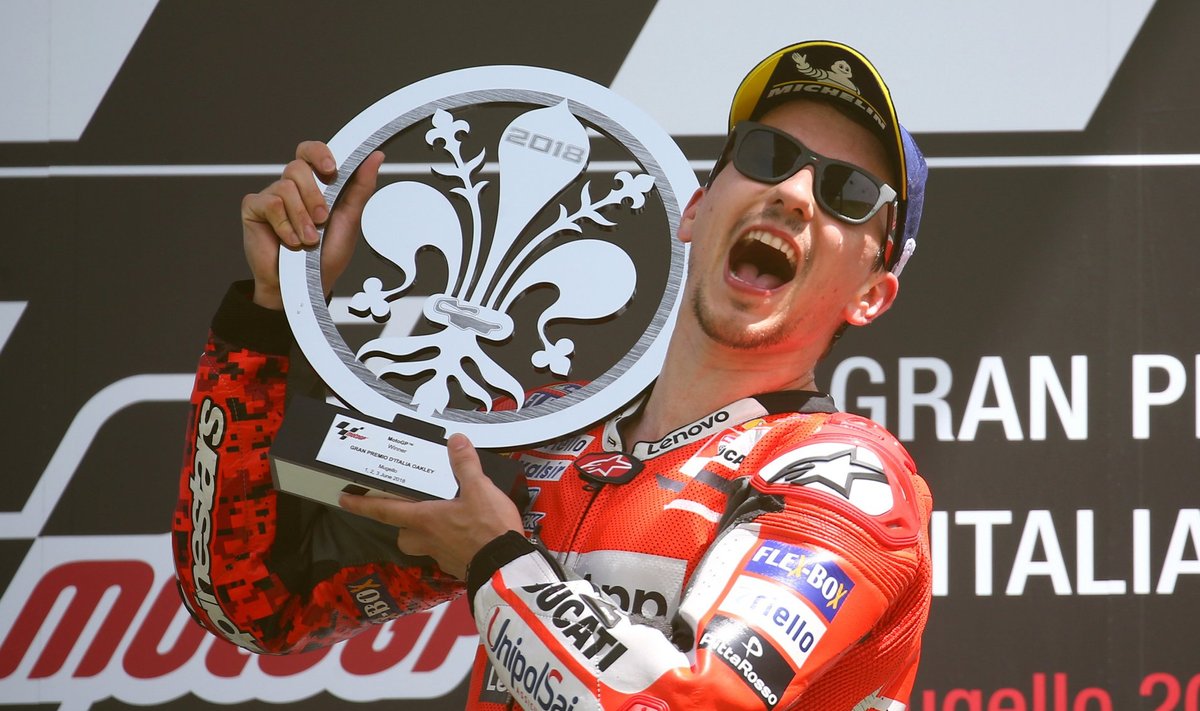 Jorge Lorenzo esimene võit Ducatiga