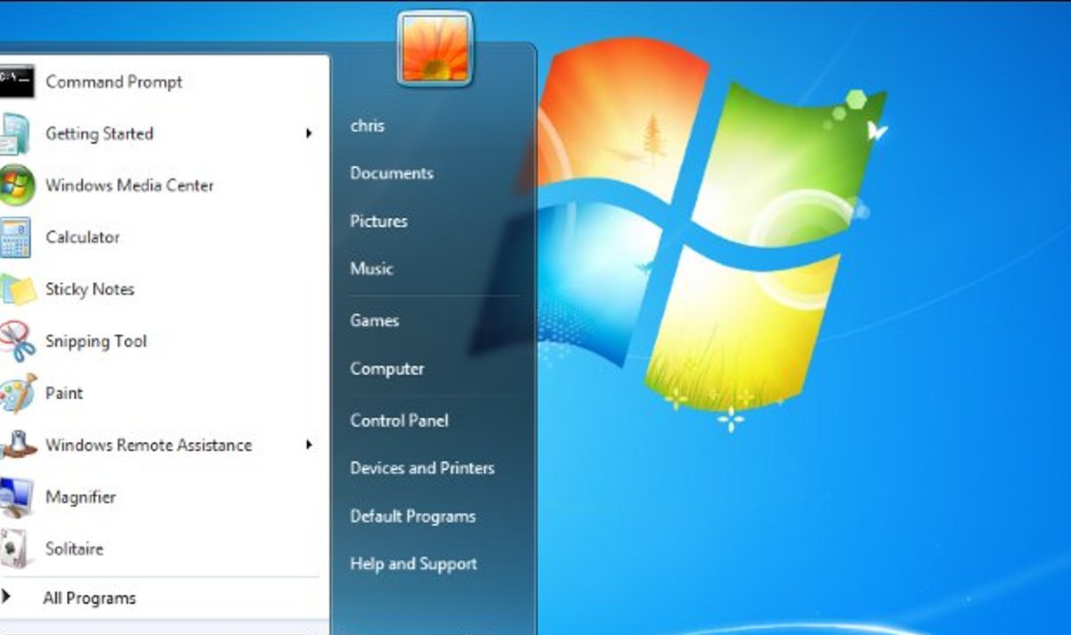 Windows 7 (ekraanitõmmis)