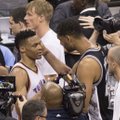 VIDEO: Durant ja Westbrook viskasid kahepeale 65 punkti ja Thunder lülitas Spursi konkurentsist