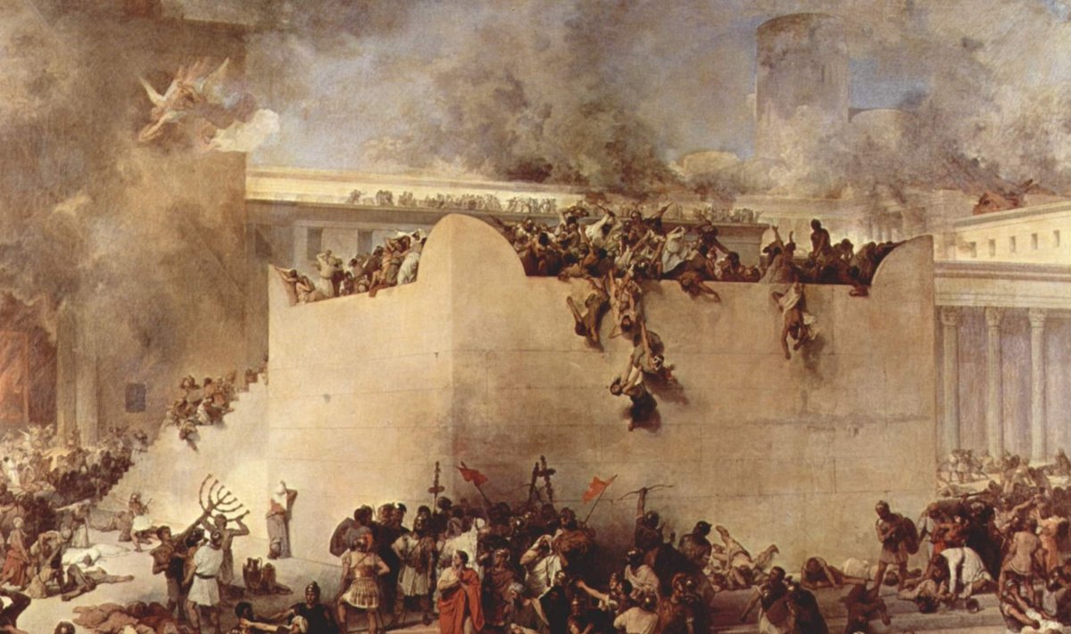 Francesco Hayezi maal Jeruusalemma hävingust.