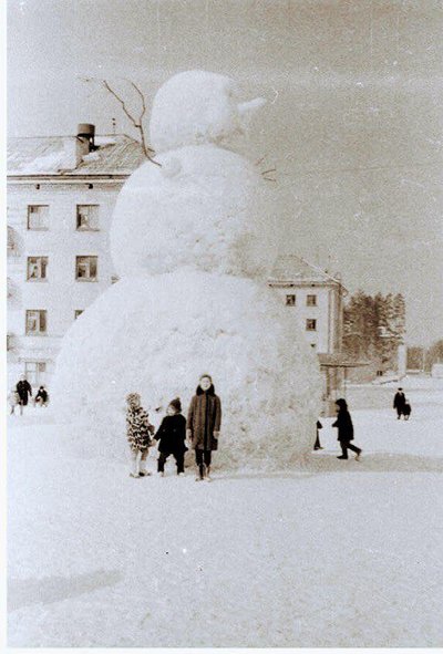 8-метровый снеговик в 1966 году