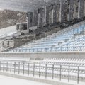 FOTOD: Laupäevaste ülitähtsate vutimängude eel on Kadrioru ja Hiiu staadionid lumevaiba alla mattunud