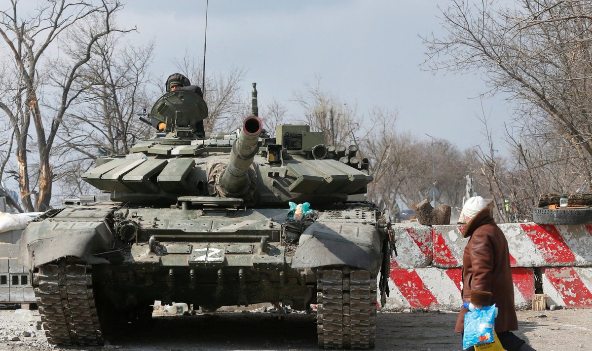 Mariupolis on Vene sõjamasinad saanud linnapildis juba harjumuspäraseks.