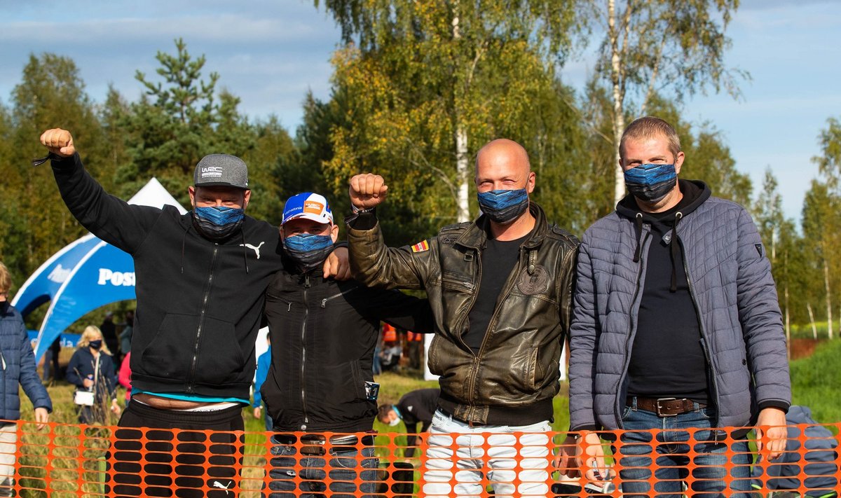 EESKUJULIK: Rally Estonial kehtis maski kandmise nõue ja seda ka üpris järjekindlalt järgiti.