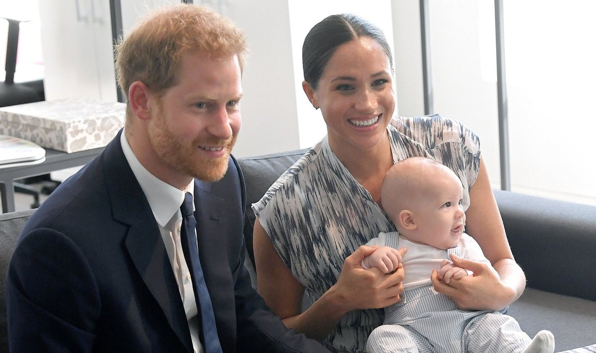 Prints Harry, Meghan Markle ja nende poeg Archie aastal 2019