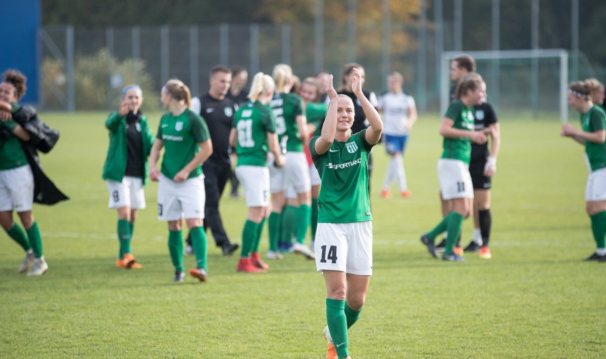 FC Flora naiskond lõpetas mullu Pärnu JK pika valitsemisaja ning tuli Eesti meistriks
