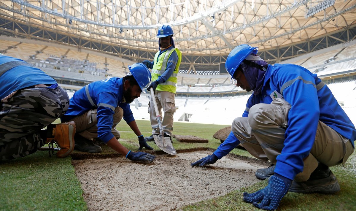 Võõrtöölised Katari MMi staadionil