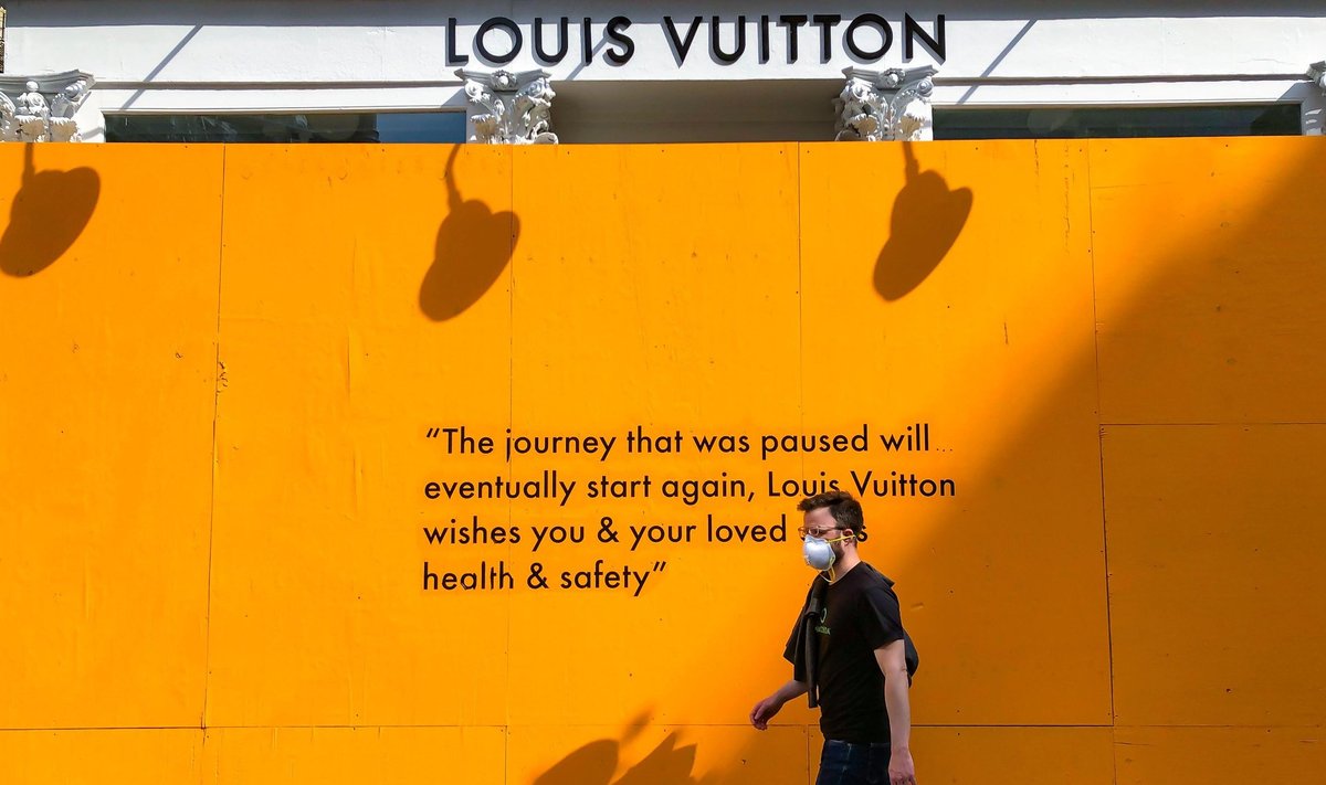 FRENCHMAN IN NEW YORK: MoegigantLouis Vuitton sulges koroonakriisis oma luksusbutiigi New Yorgi SoHo linnaosas, jäädes ootama paremaid päevi.