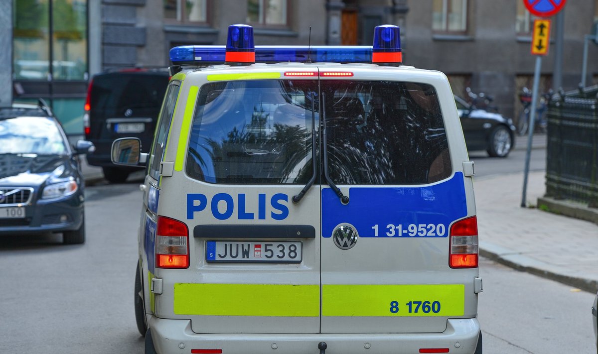 Politseibuss Stockholmis.