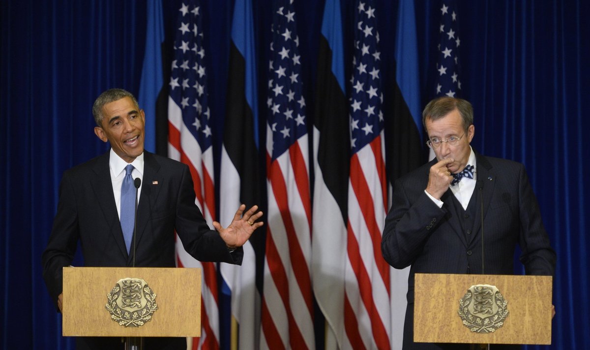 Barack Obama and Toomas Hendrik Ilves