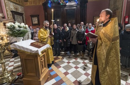 Õigeusu Jõulud - jumalateemistus Nevski katedraalis 