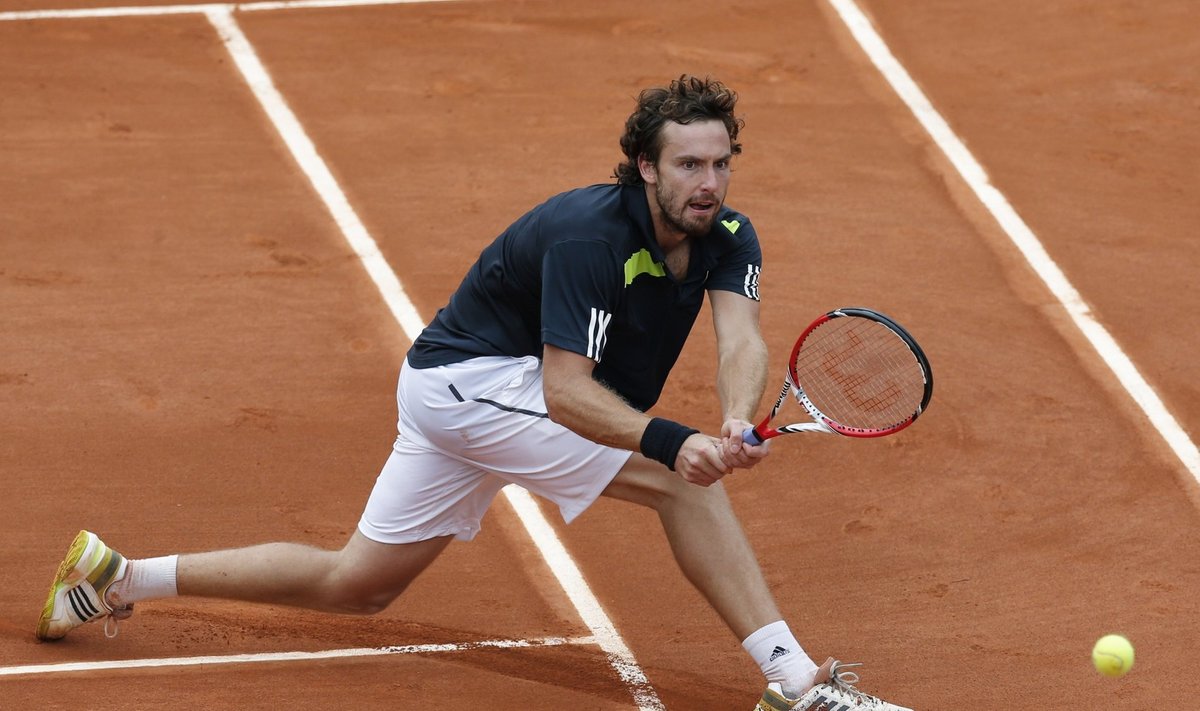 Ernests Gulbis on French Openil heas hoos