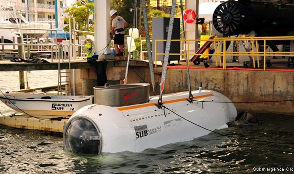 DCS-i prototüüp katsetustel 2012. a. Foto: Submergence Group