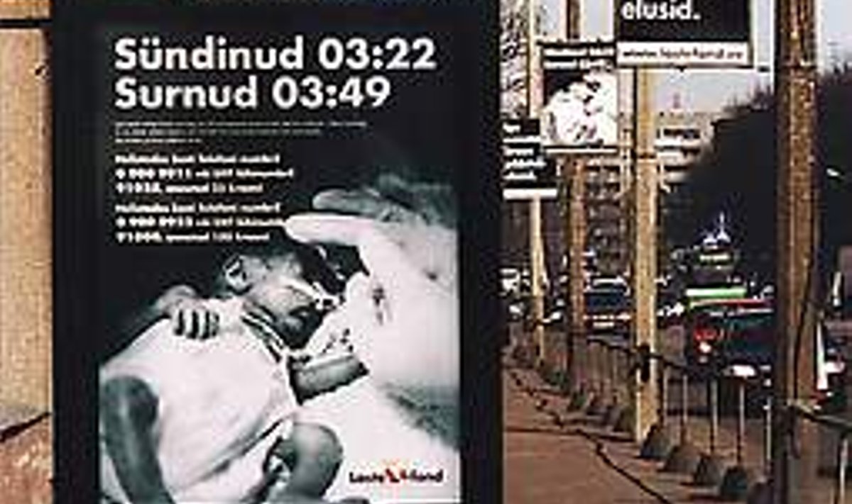 Surnud imik ületas inimeste taluvusepiiri: 2001. aastal Tarbijakaitseameti poolt keelatud lastefondi sotsiaalreklaam, Vatson & Vatson. repro