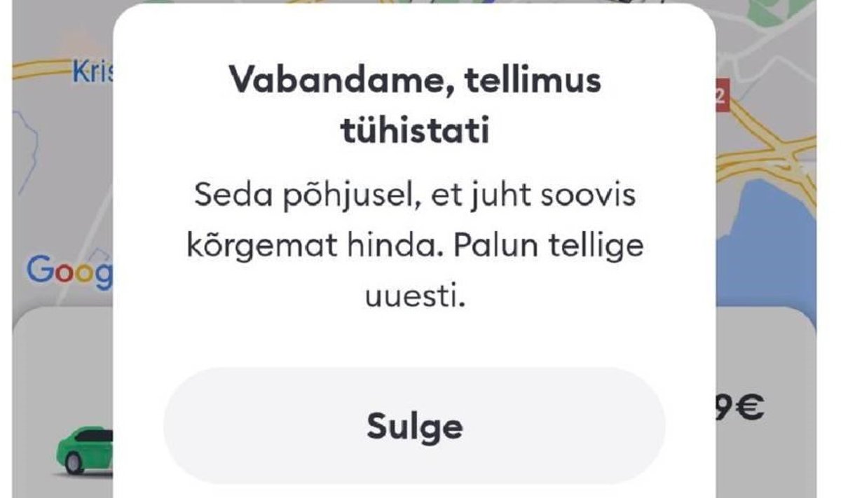 Sõnum Bolti äpist