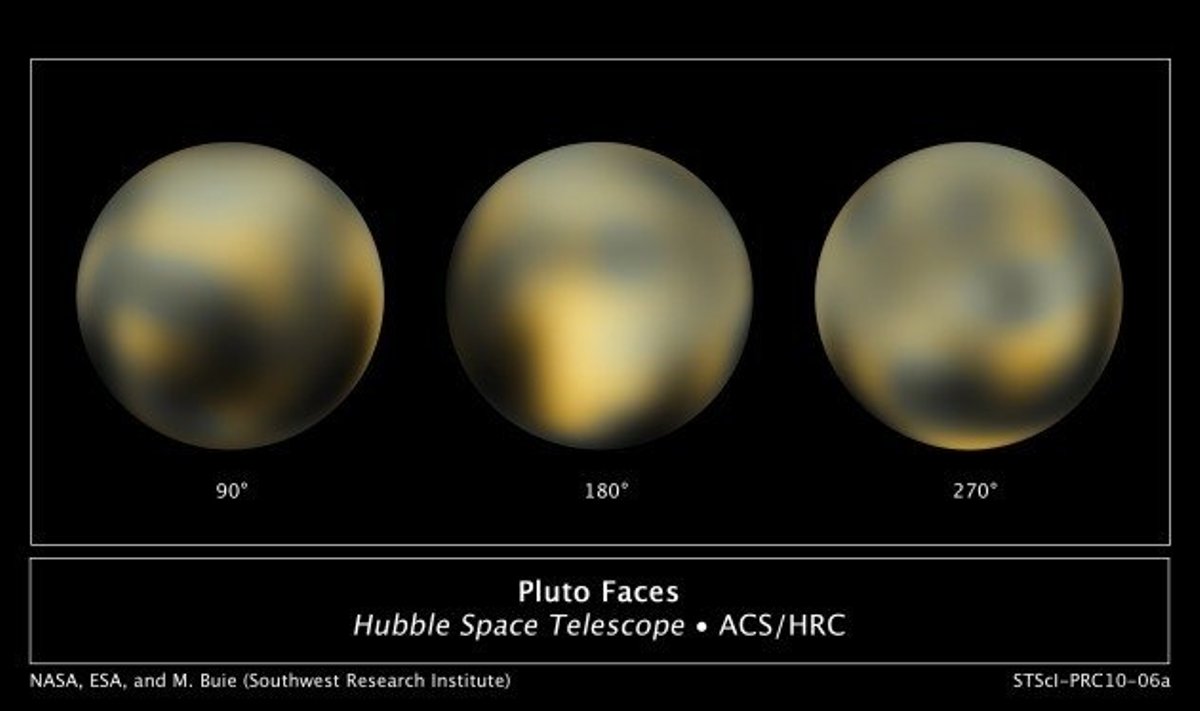 Pildid Plutost. Foto: NASA, Reuters