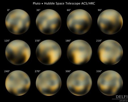 Hubble'i teleskoobiga tehtud pildid jäävad arvatavasti kõige selgemateks piltideks sellest endisest planeedist, praegusest kääbusplaneedist, kuni aastani 2015, mil Plutole hakkab lähenema NASA kosmosesond New Horizons. Foto: NASA, AFP