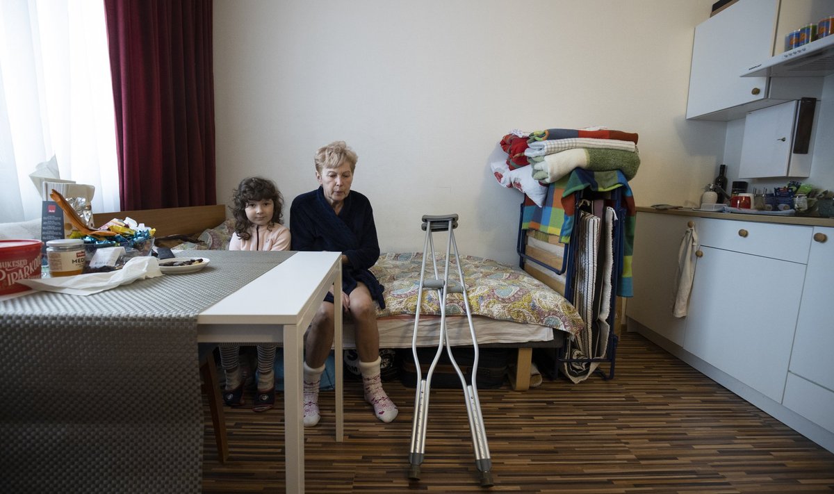 Украинская беженка Ольга после травмы