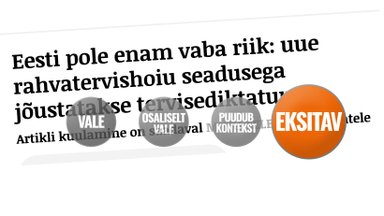 FAKTIKONTROLL | Uus rahvatervishoiu seadus pole „tervisediktatuur“, vaid keelab üleskutsed ohtlike ainete kasutamiseks