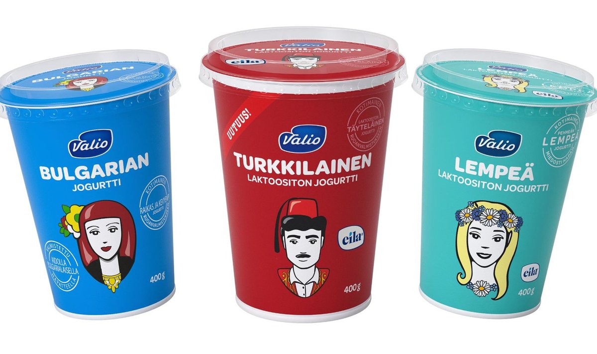 Valio jogurtid. Türgi jogurt on keskel.
