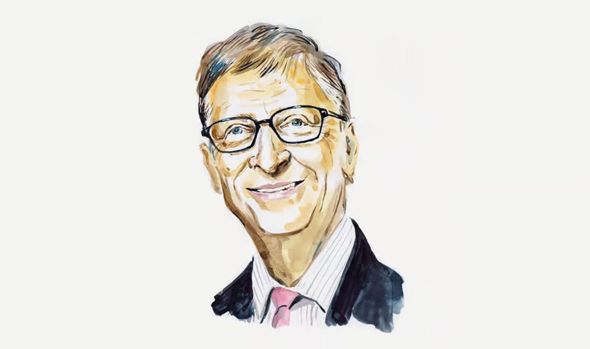 Bill Gates. Illustratsioon.