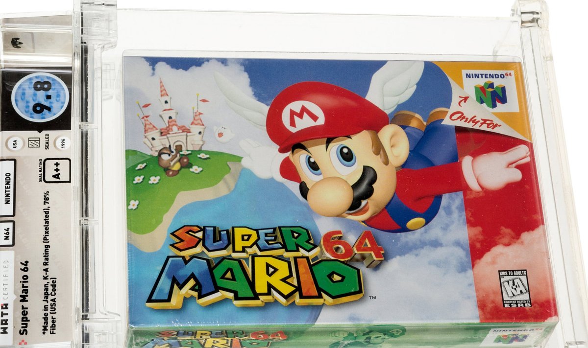 Super Mario 64 pitseeritud kassett