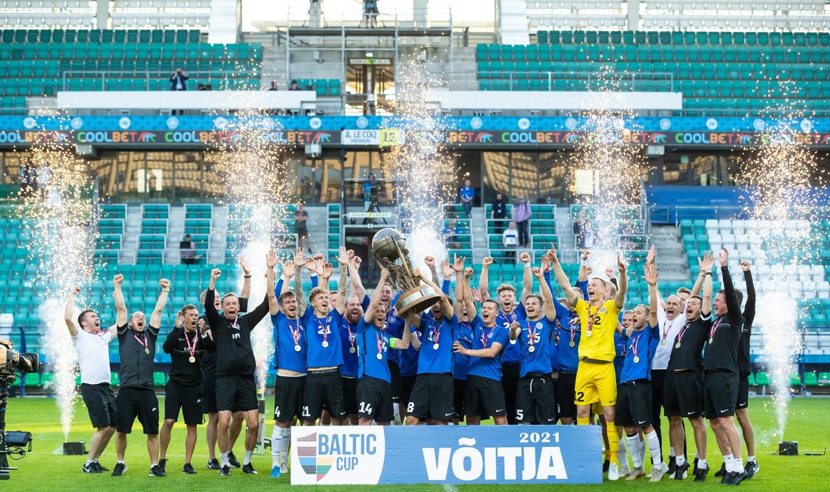  Eesti jalgpallikoondis võitis juunis Balti karika.