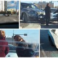 FOTOD: Liiklushuligaan Valentina sattus nädalavahetusel uude avariisse, samal päeval lõhuti proua auto aknaklaas