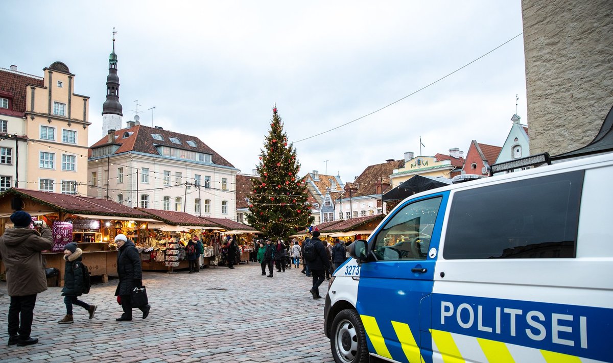 Politsei Tallinna jõuluturul