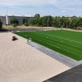 ФОТО И ВИДЕО: В Нарве завершается строительство нового стадиона за 900 тысяч евро, который будет открыт для всех