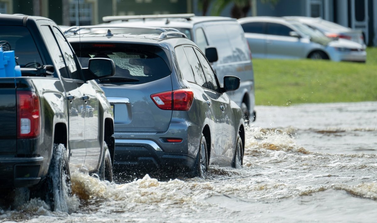 Üleujutuste tõttu võib auto tugevalt kannatada saada.