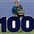 Roger Federer võitis karjääri sajanda tiitli