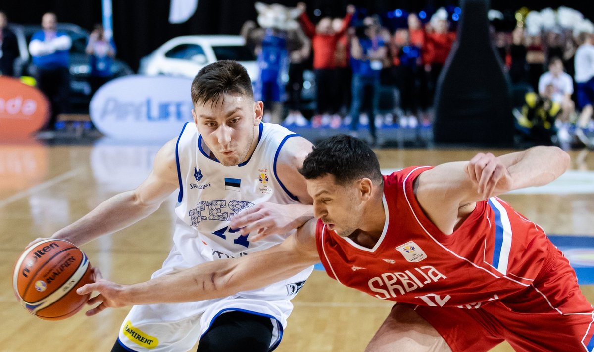 Eesti korvpallikoondis alistas Saku Suurhallis 2019 aasta MM-i valiksarjas Serbia 71 : 70.