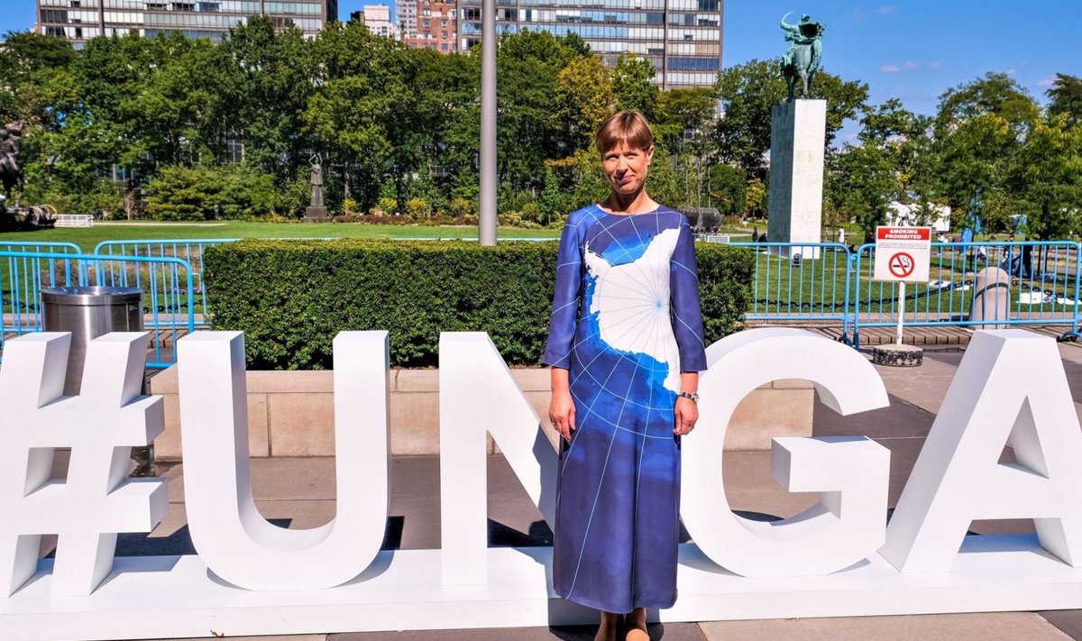 President Kersti Kaljulaid New Yorgis ÜRO kliimakonverentsil