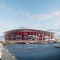 FOTOD | Selline näeb välja jalgpalli MM-i ajaloo esimene teisaldatav staadion